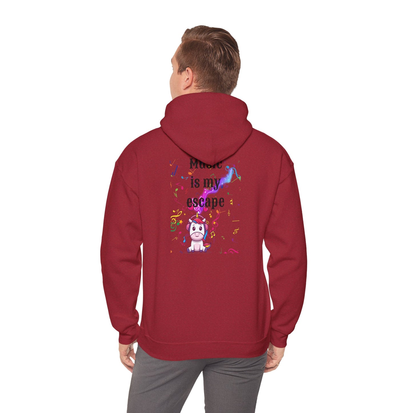 Music is my escape Unisex Heavy Blend™ Hooded Sweatshirt