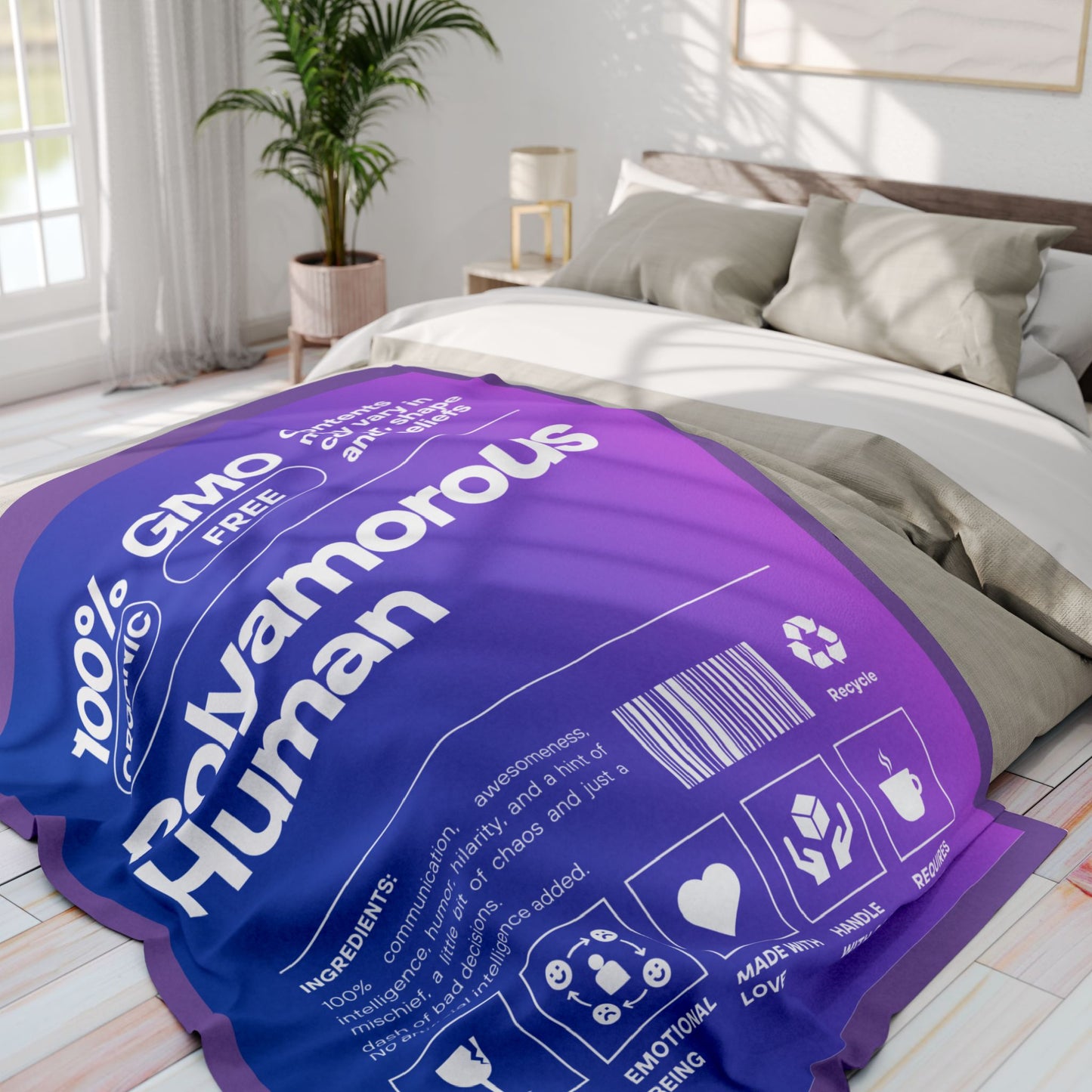 Polyamorous Arctic Fleece Blanket