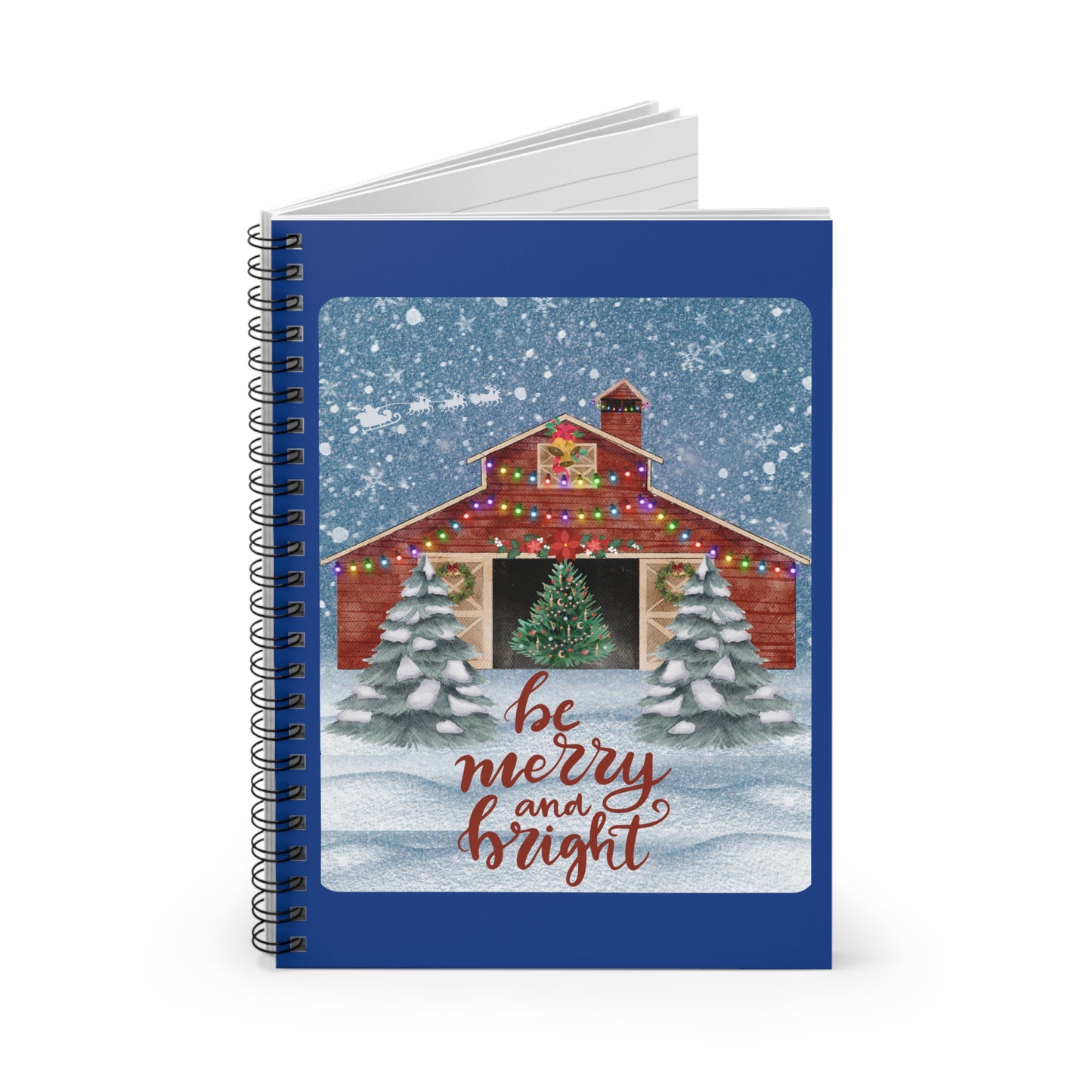 Be Merry Spiral Notebook - Ruled Line
