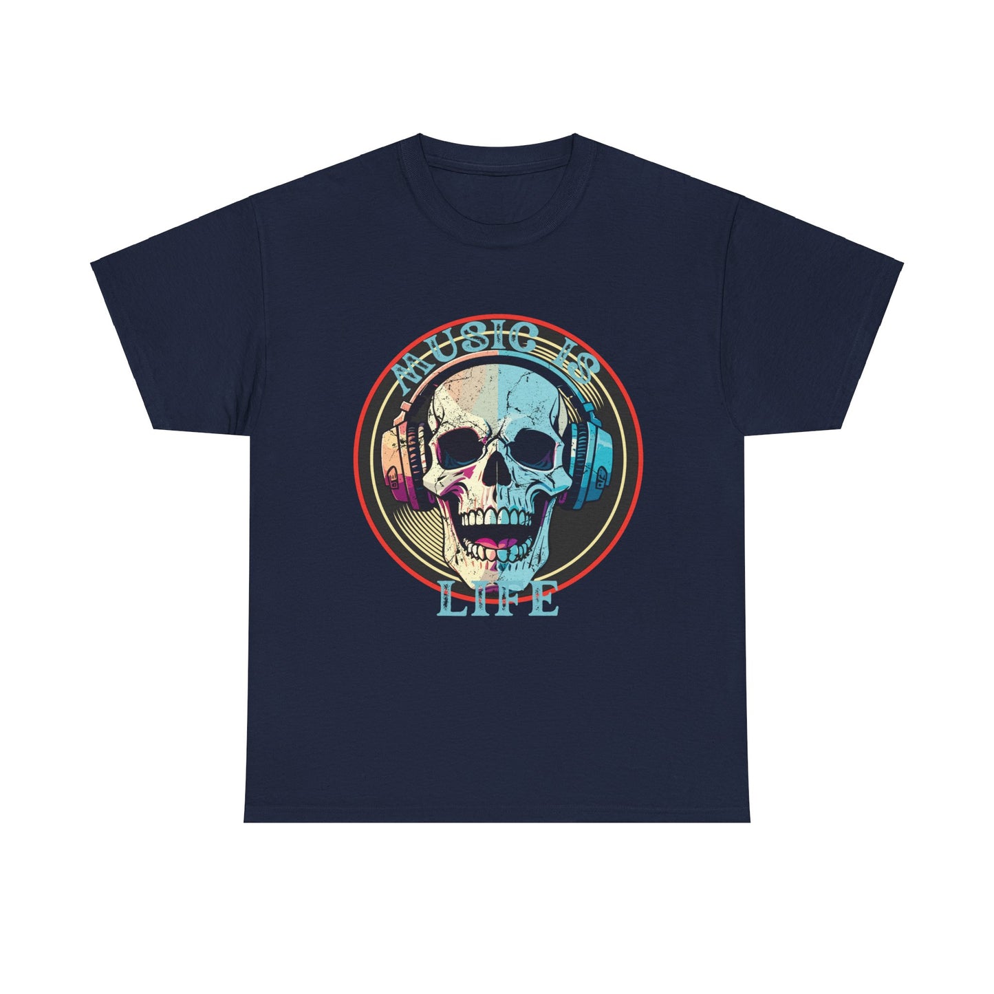 Music is Life Unisex Heavy Cotton Tee