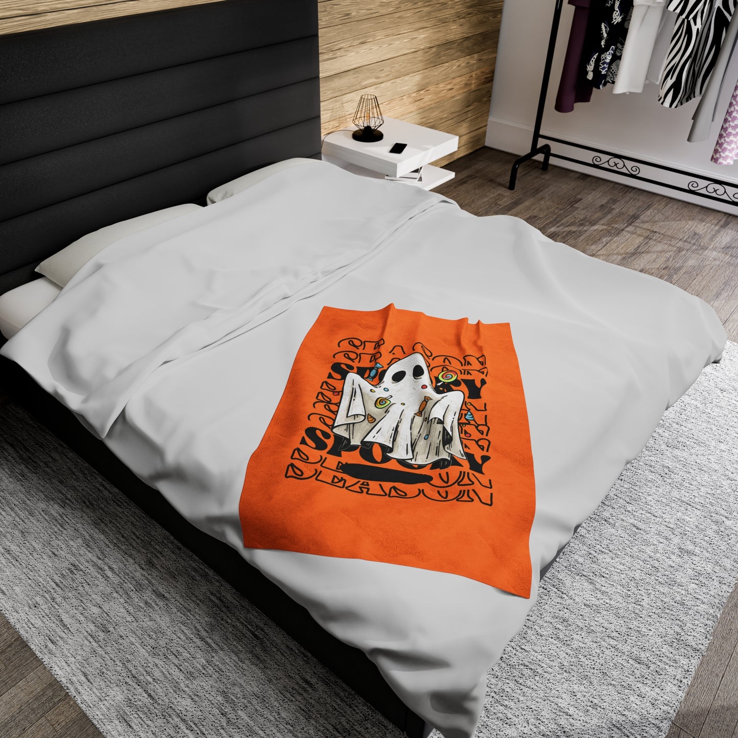 Spooky Season Velveteen Plush Blanket