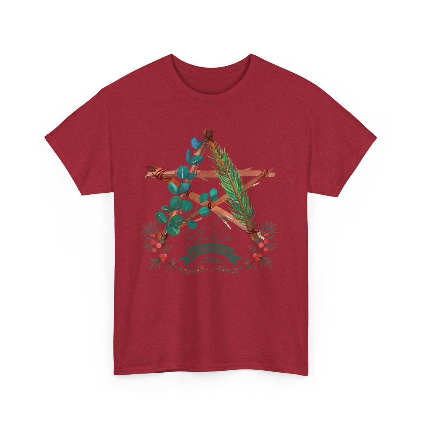 Yule Blessings Unisex Heavy Cotton Tee