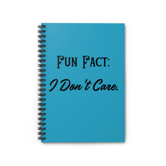 Fun Fact Spiral Notebook - Ruled Line