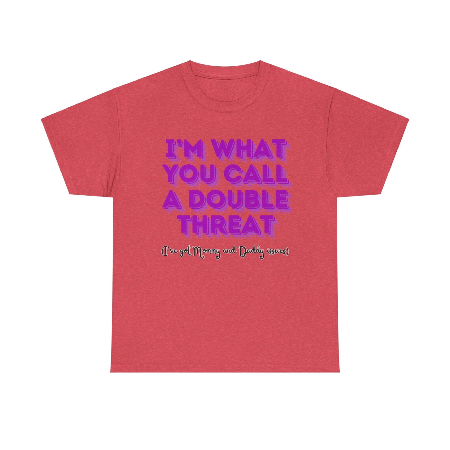 Double Threat Unisex Heavy Cotton Tee