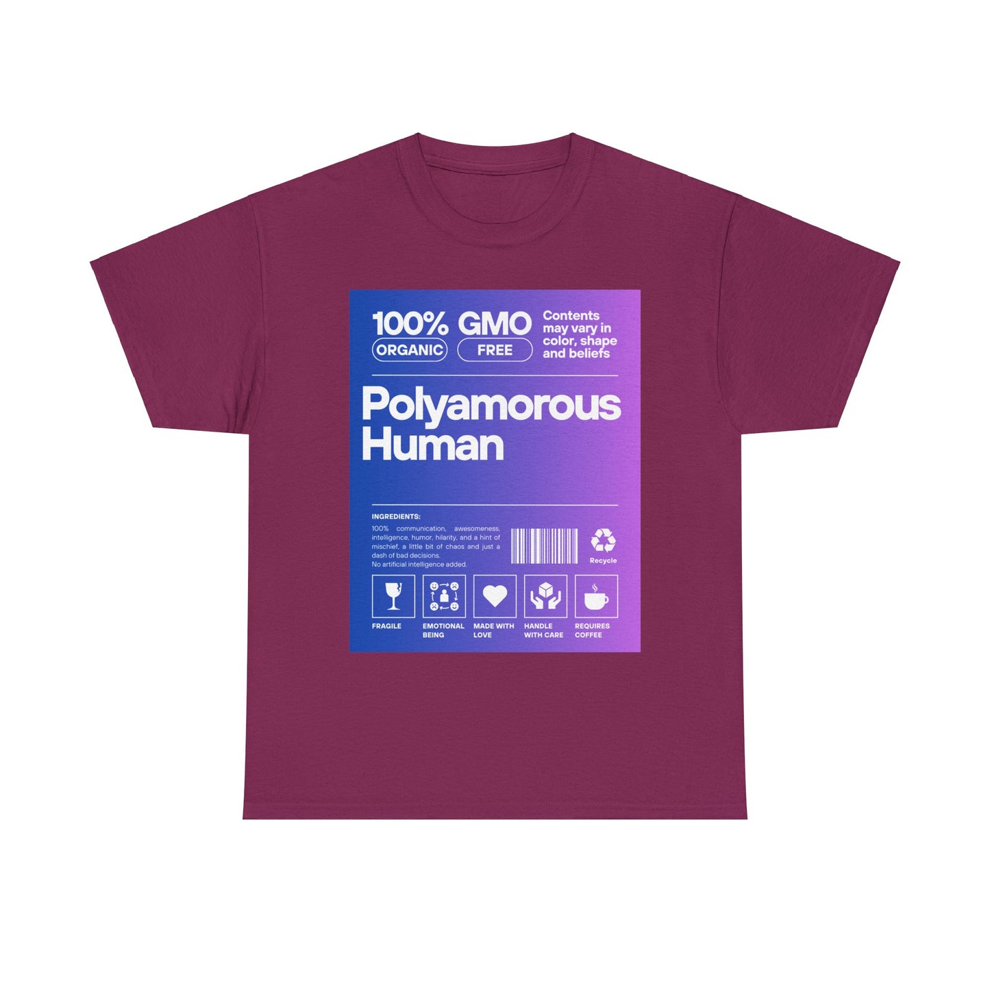 Polyamorous Unisex Heavy Cotton Tee