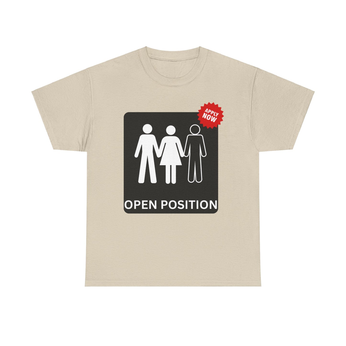 Open Position Unisex Heavy Cotton Tee