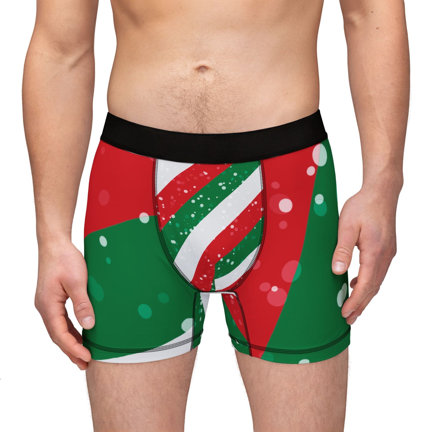 X-mas Stripes Men's Boxers (AOP)