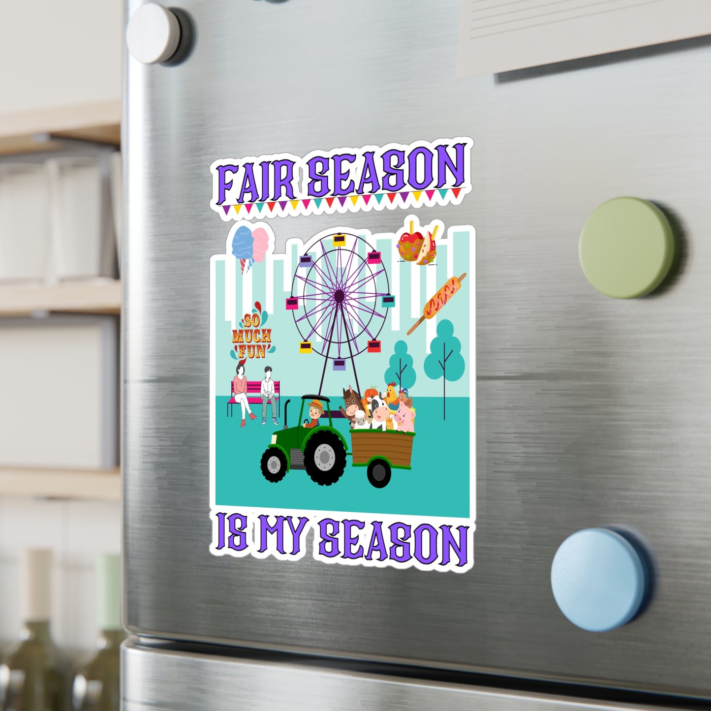 Fair Season Kiss-Cut Vinyl Decals