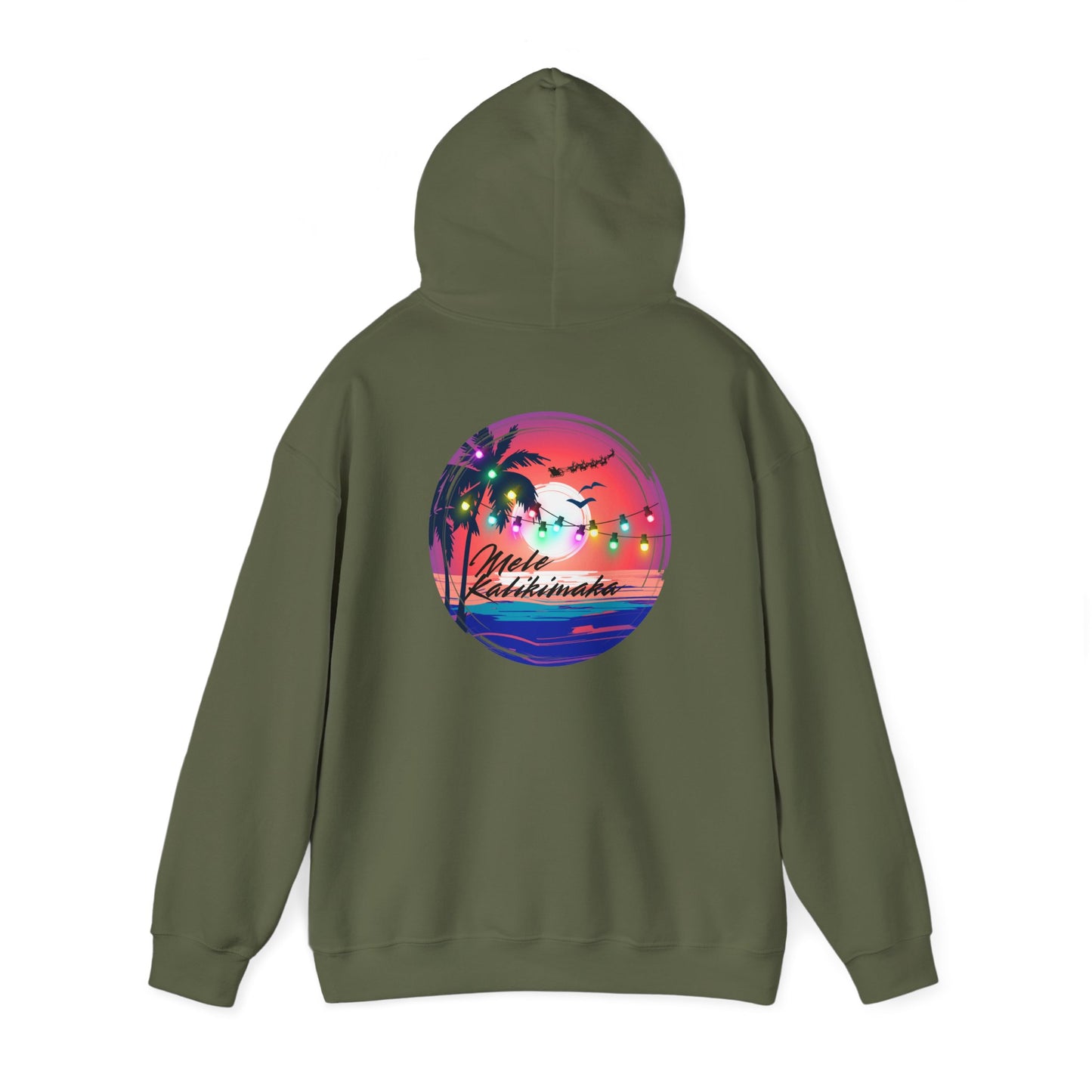 Mele Kalikimaka Unisex Heavy Blend™ Hooded Sweatshirt