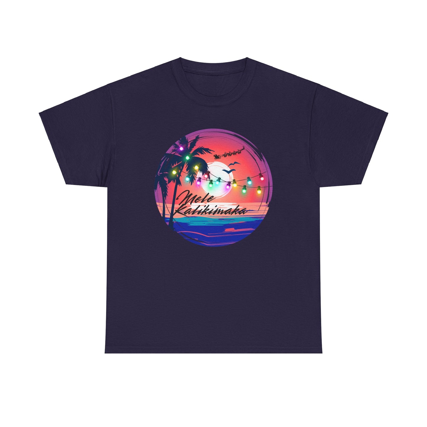 Mele Kalikimaka Unisex Heavy Cotton Tee