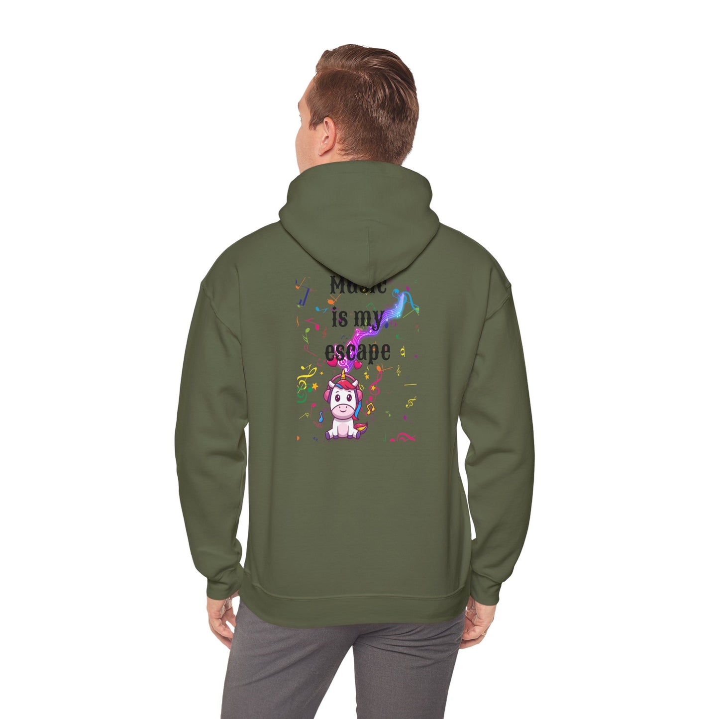 Music is my escape Unisex Heavy Blend™ Hooded Sweatshirt