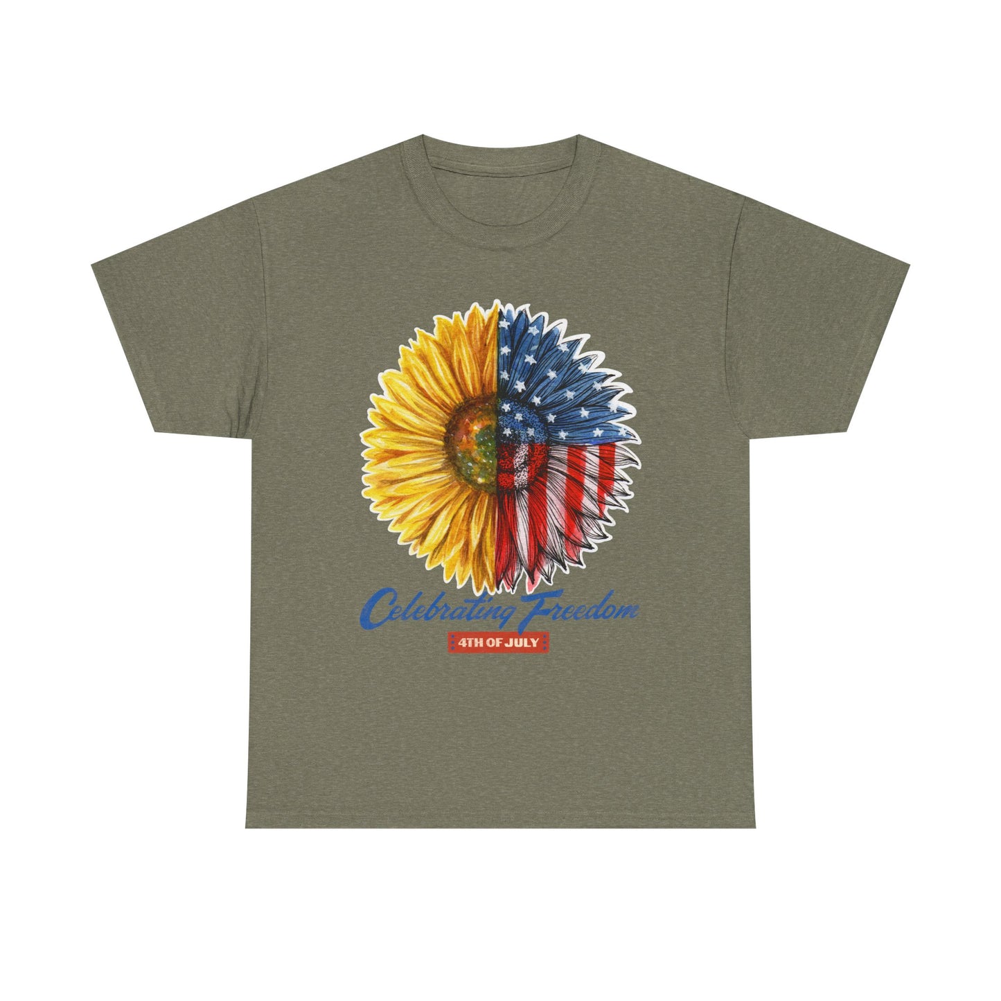 Sunflower American Flag