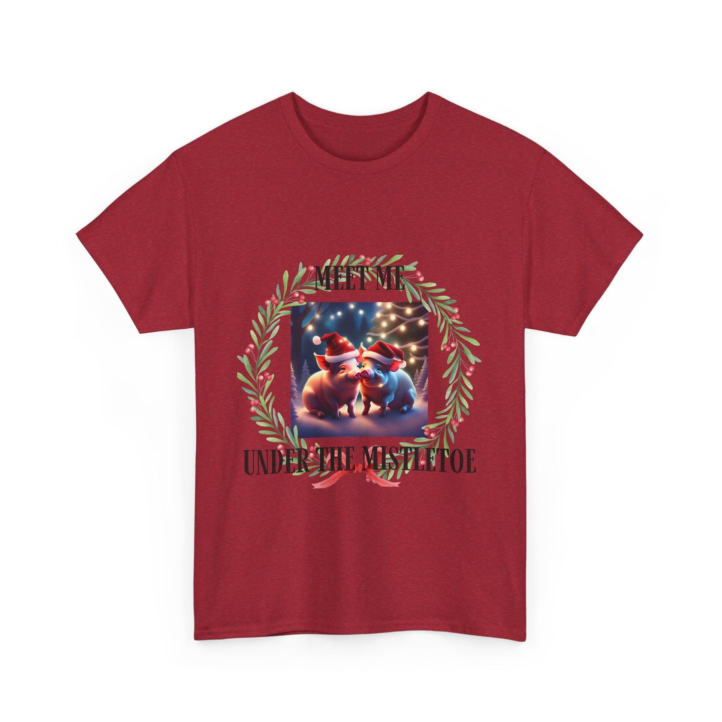 Xmas Pigs Unisex Heavy Cotton Tee