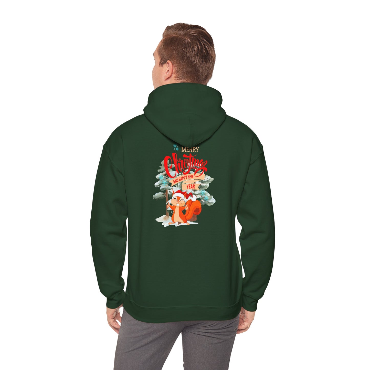 Squirrel Xmas Unisex Heavy Blend™ Hooded Sweatshirt