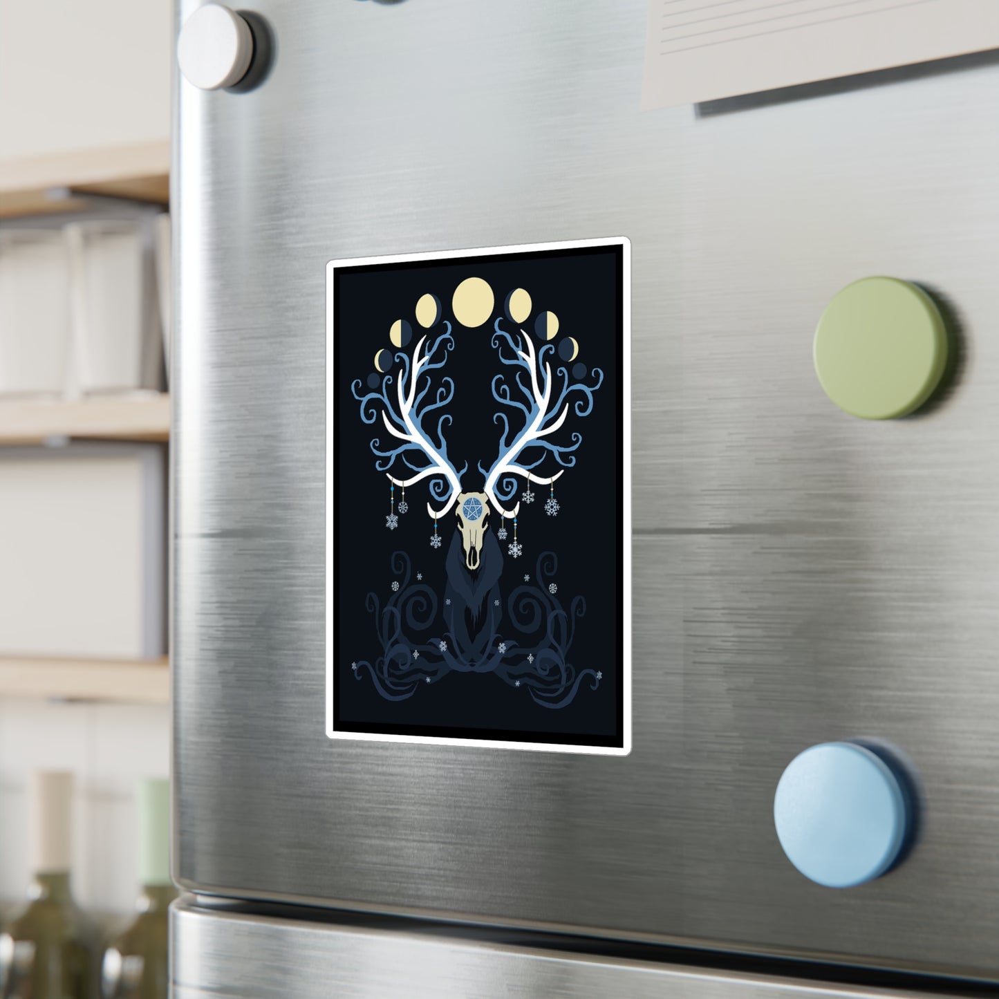 Deer Moon Kiss-Cut Vinyl Decals