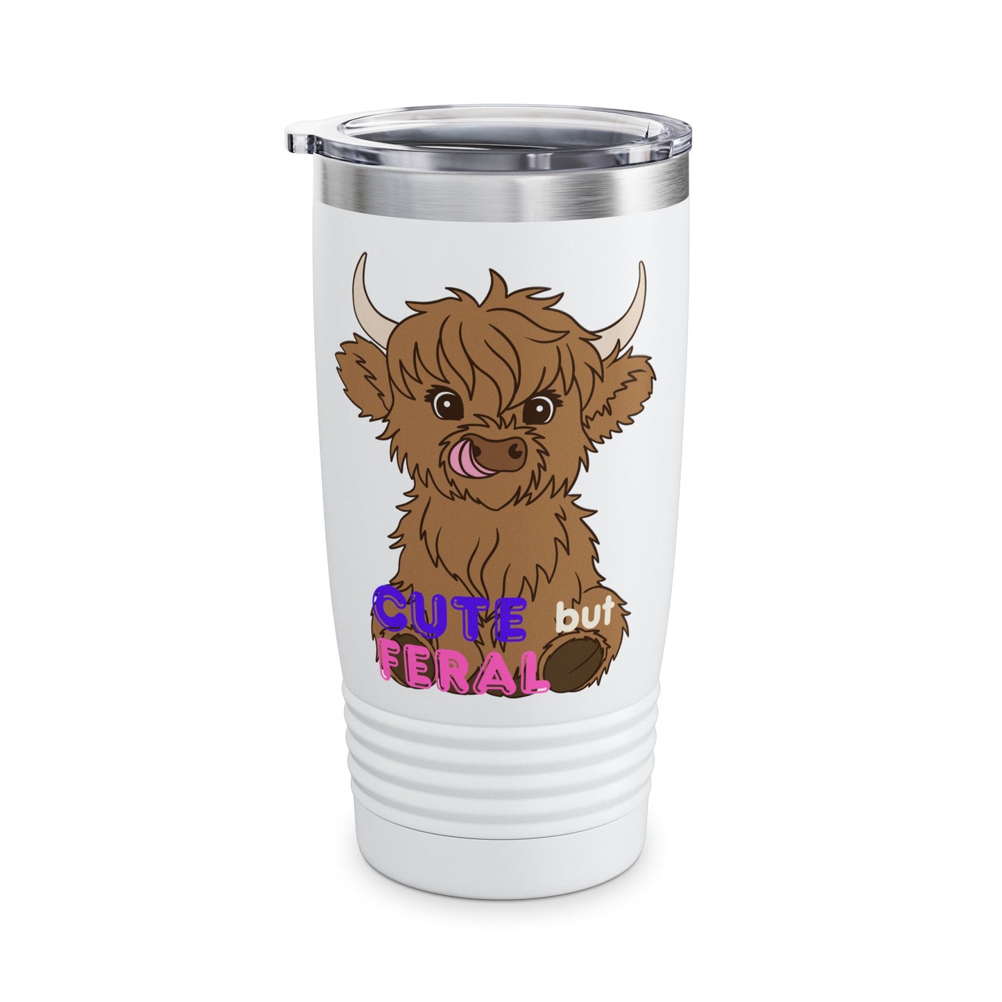 Cute but Feral Ringneck Tumbler, 20oz