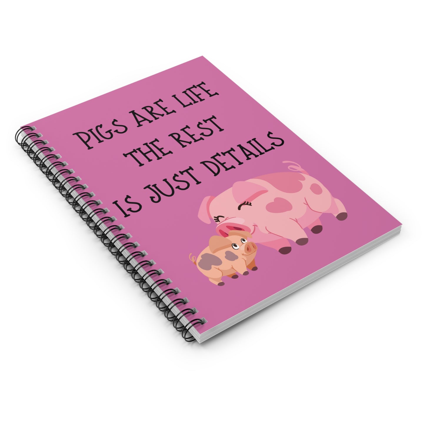 Pigs are Spiral Notebook - Ruled Line