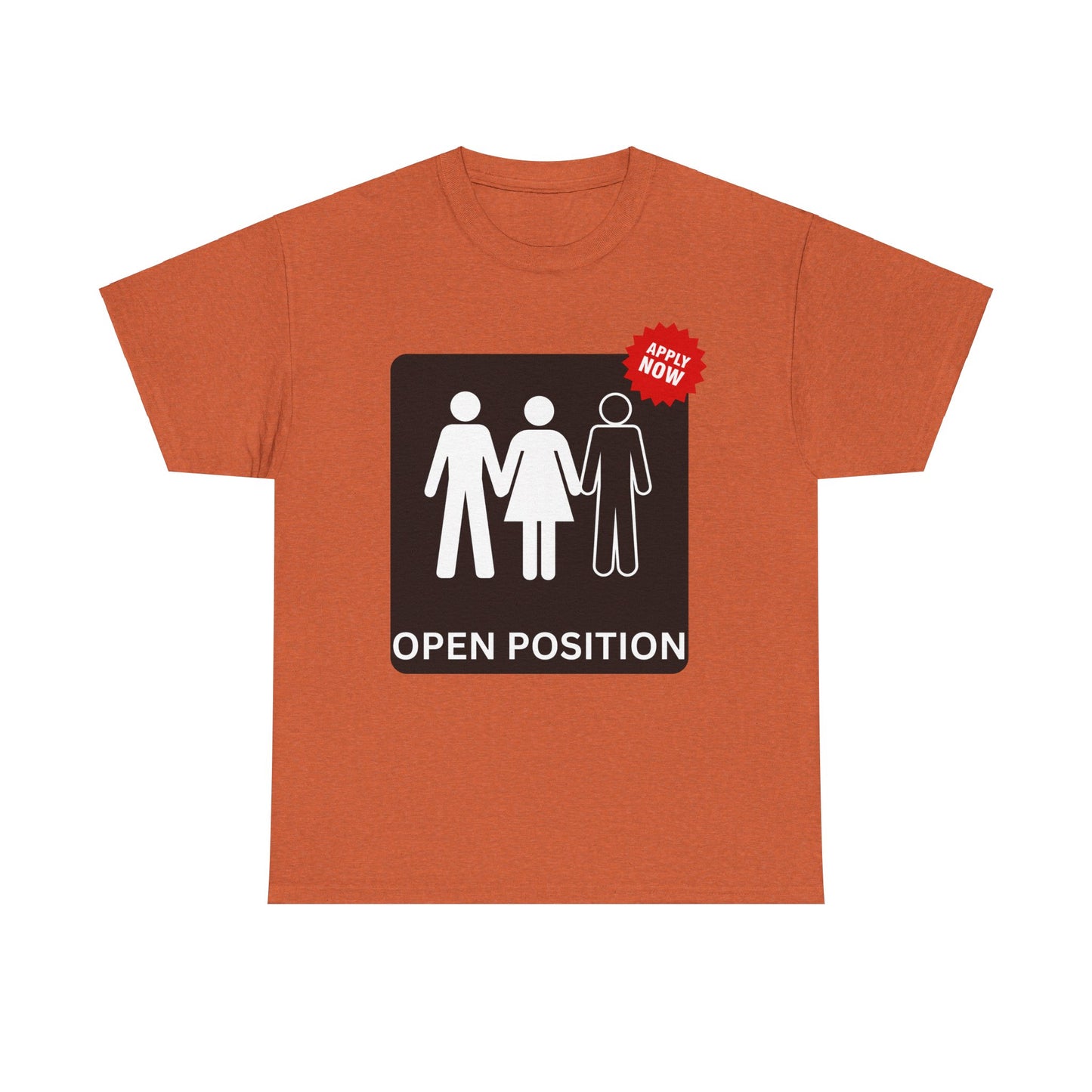 Open Position Unisex Heavy Cotton Tee
