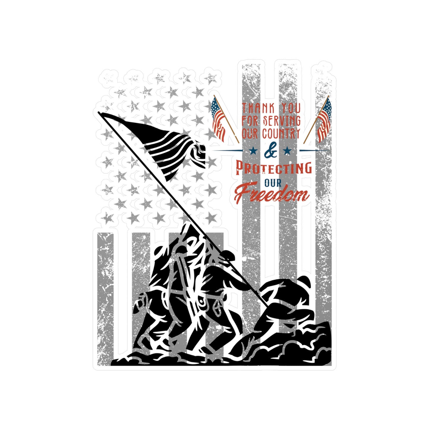 Protecting Us Kiss-Cut Vinyl Decals