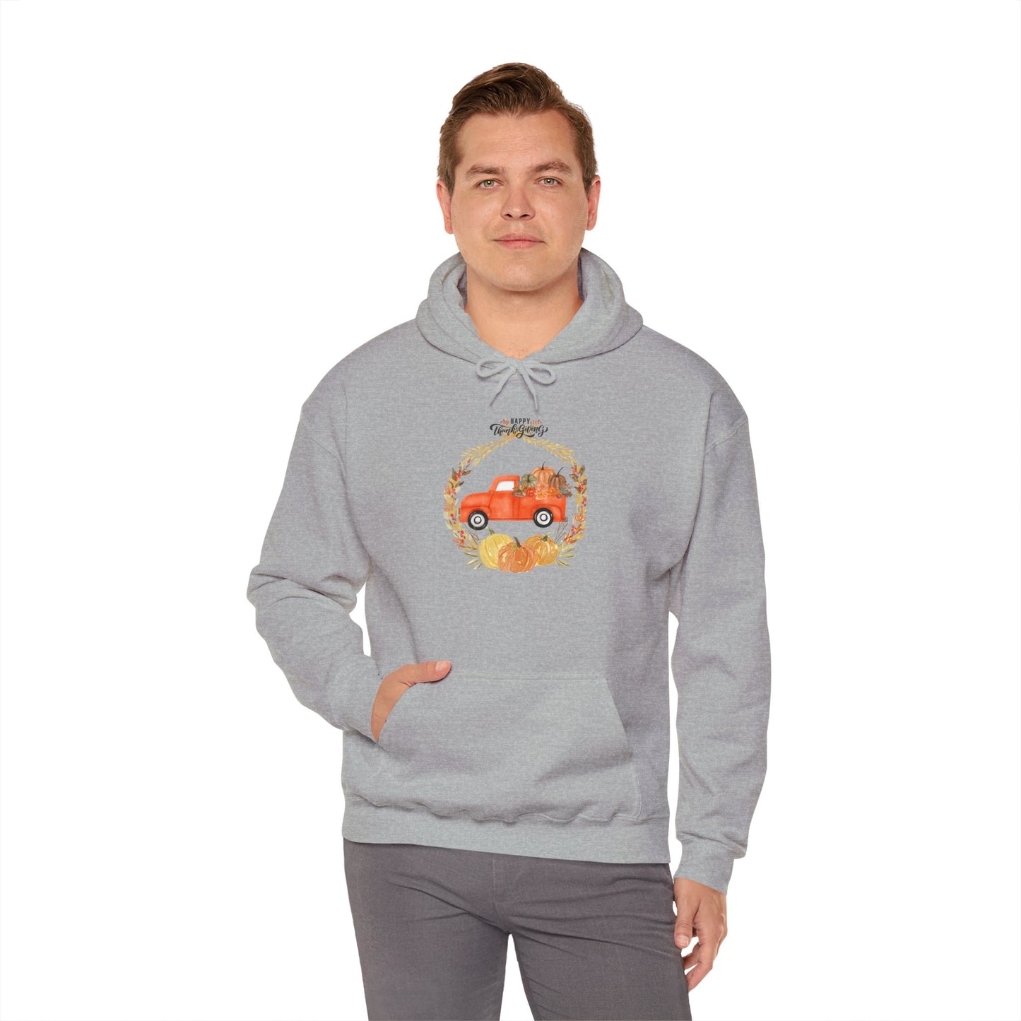 Happy Thanksgiving Unisex Heavy Blend™ Hooded Sweatshirt