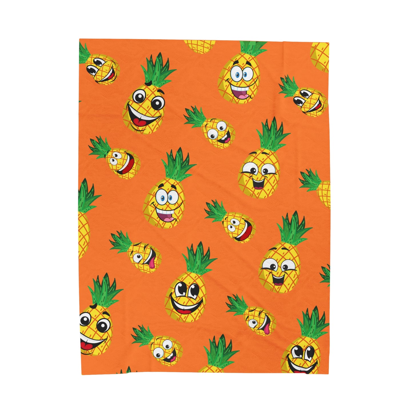 Pineapple Velveteen Plush Blanket