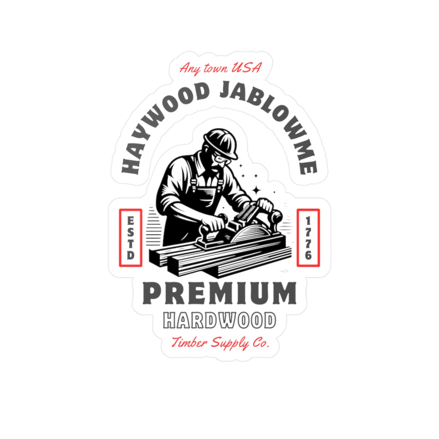 Premium Hardwood Vinyl Decal