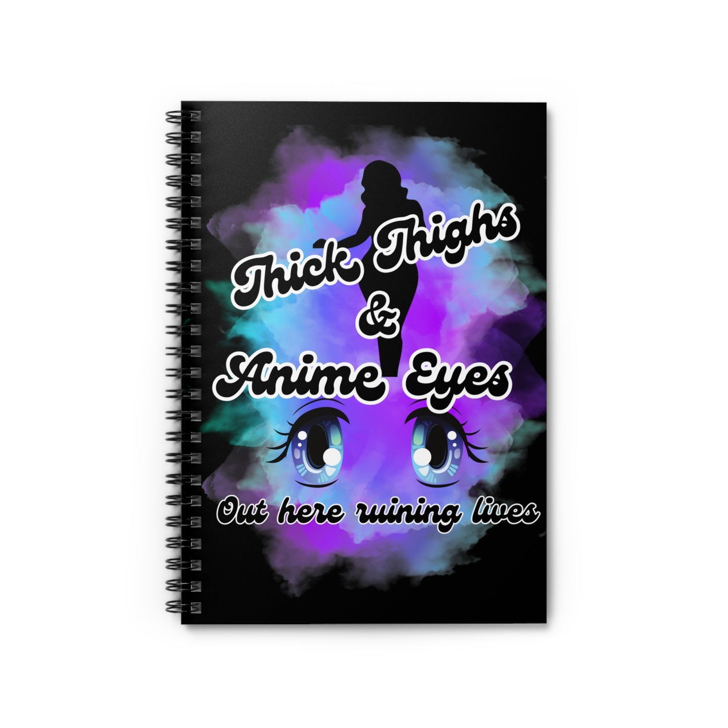 Thick Thighs Spiral Notebook - Ruled Line