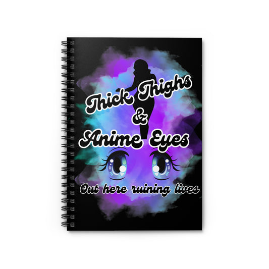 Thick Thighs Spiral Notebook - Ruled Line