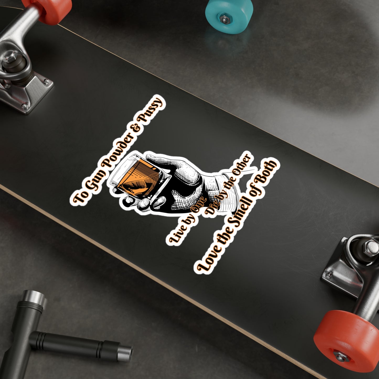 Gun Powder Kiss-Cut Vinyl Decals