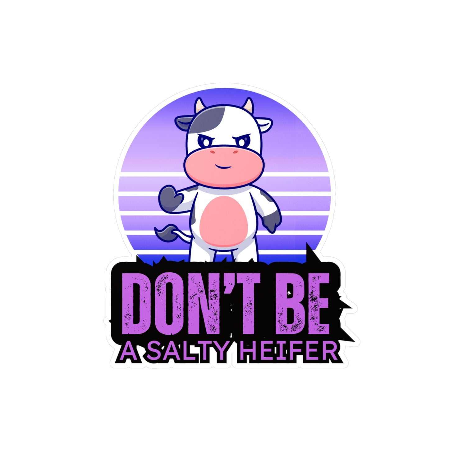 Salty Heifer Kiss-Cut Vinyl Decals