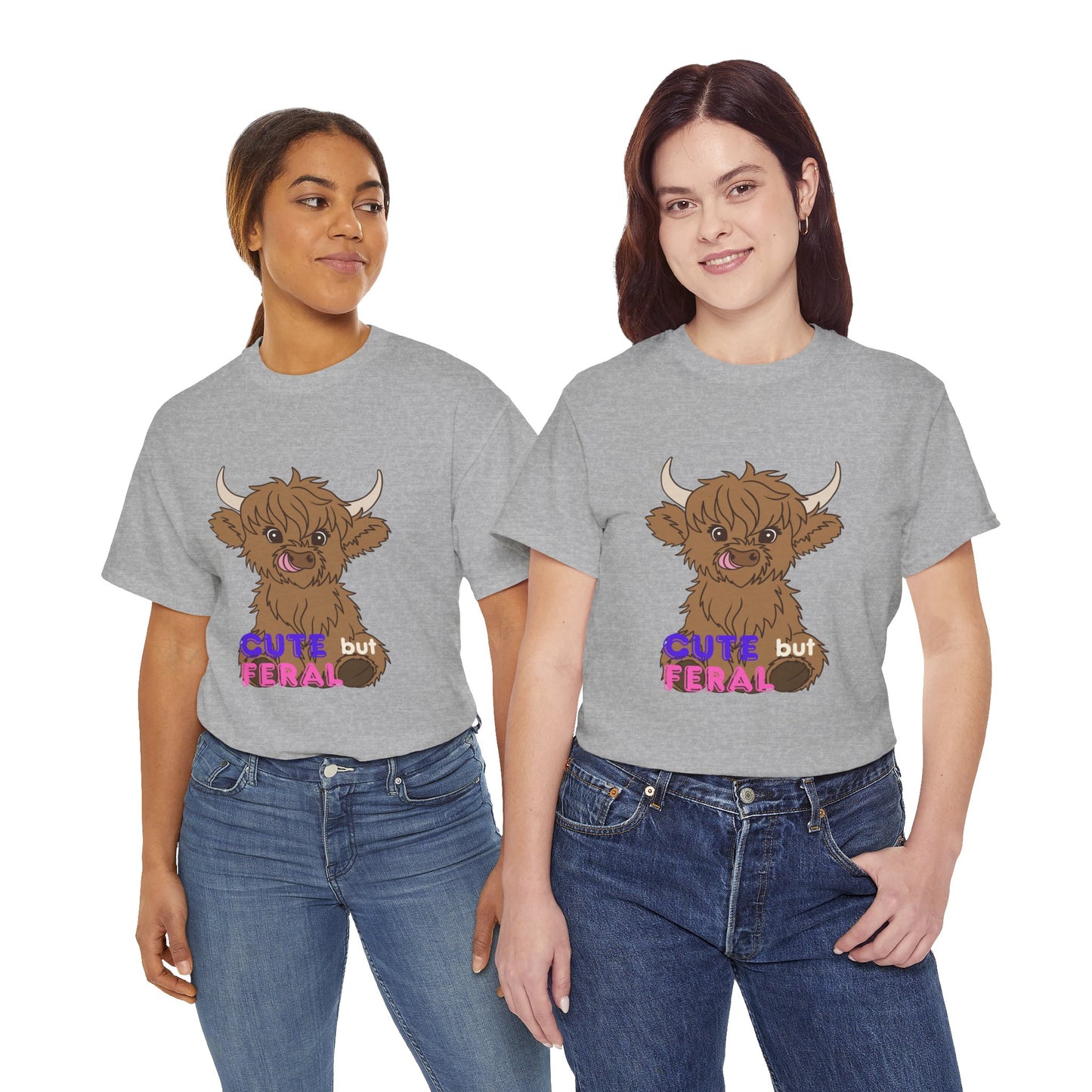Cute but Feral Unisex Heavy Cotton Tee