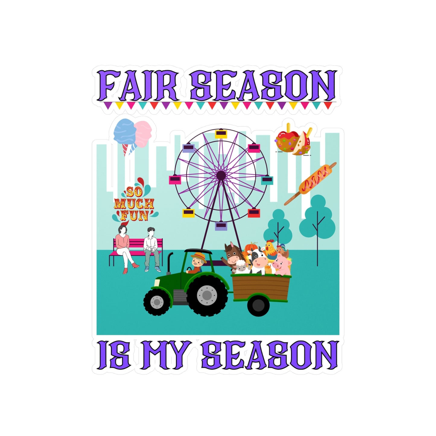 Fair Season Kiss-Cut Vinyl Decals