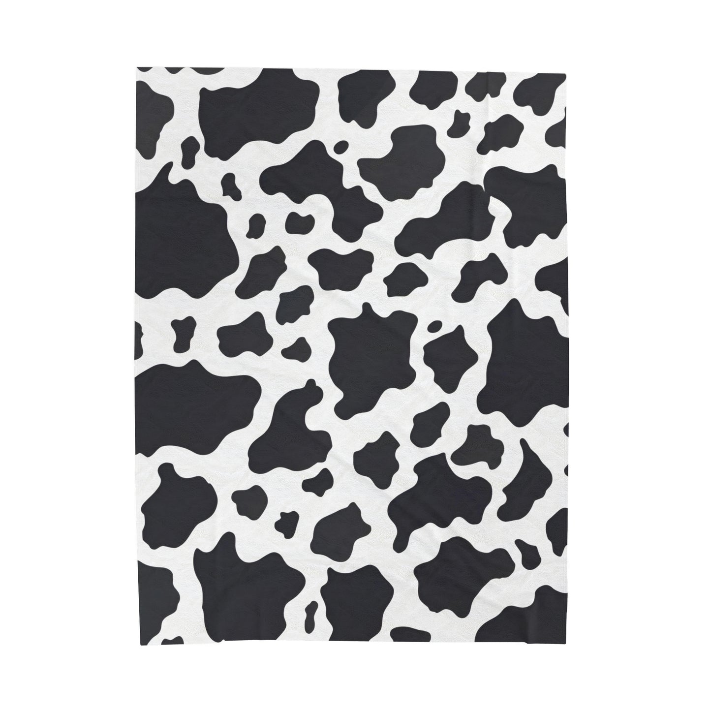 Cow Print Velveteen Plush Blanket