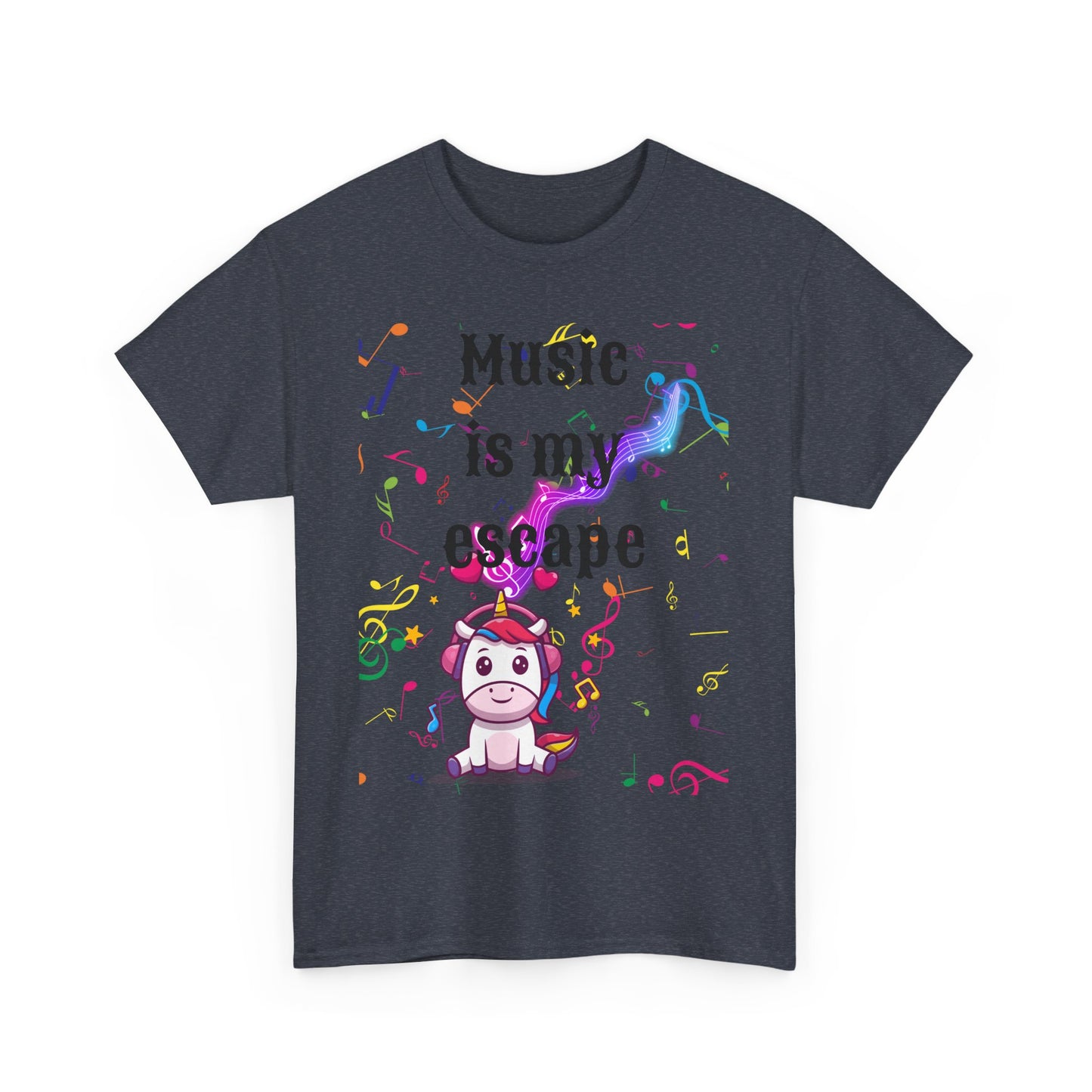 Music is Unisex Heavy Cotton Tee