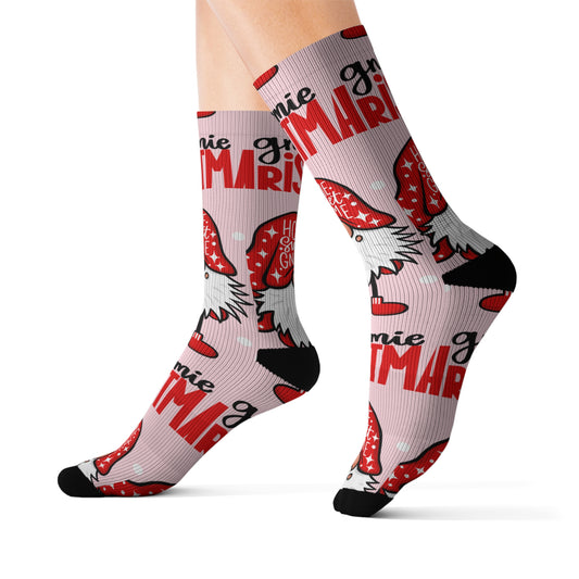 Christmas Gnomes Sublimation Socks