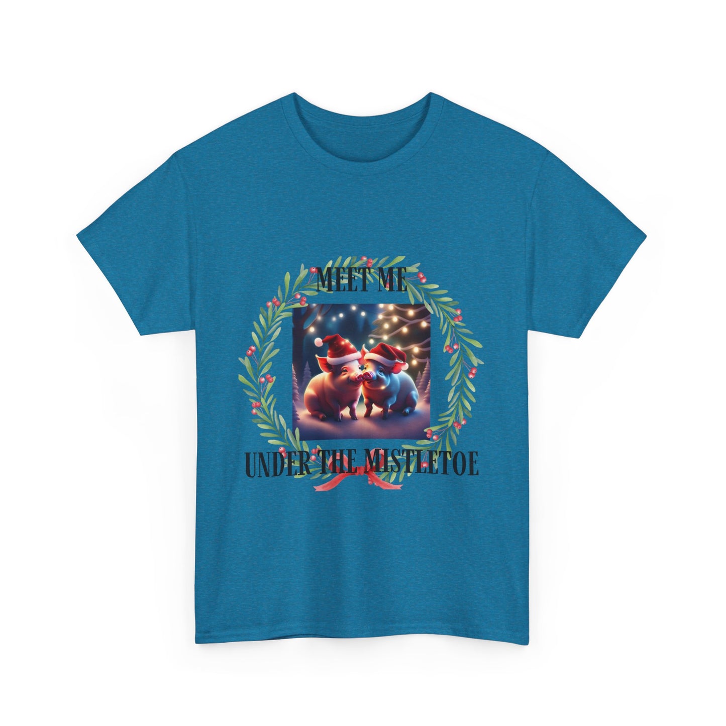 Xmas Pigs Unisex Heavy Cotton Tee