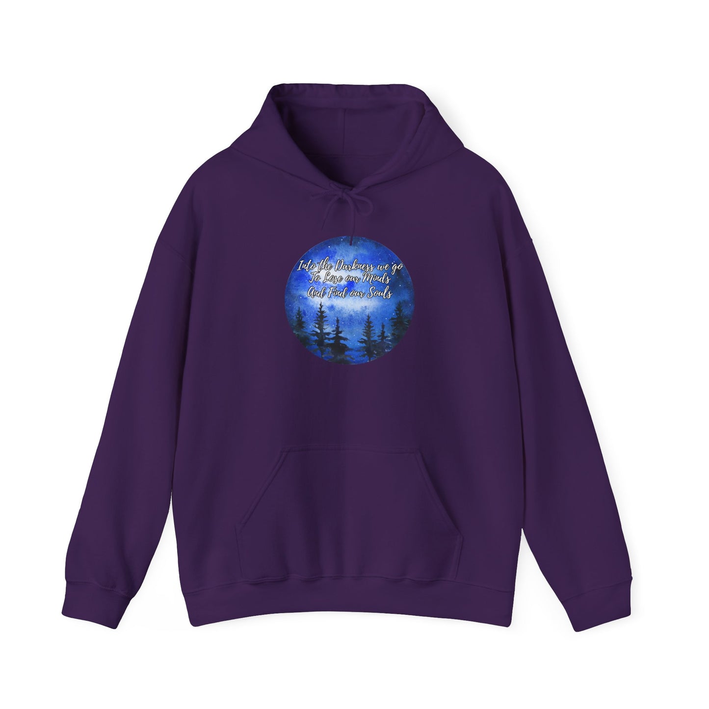 Into Darkness Unisex Heavy Blend™ Hooded Sweatshirt