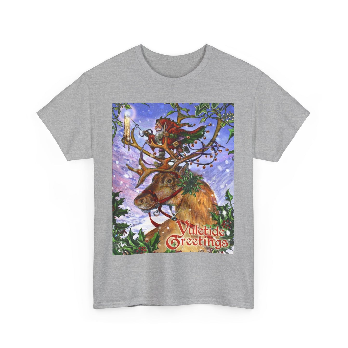 Yuletide Greetings Unisex Heavy Cotton Tee