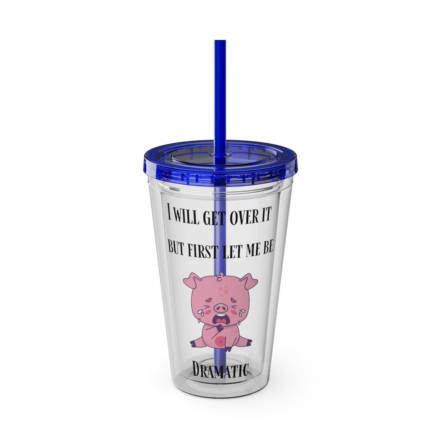 I WILL Sunsplash Tumbler with Straw, 16oz