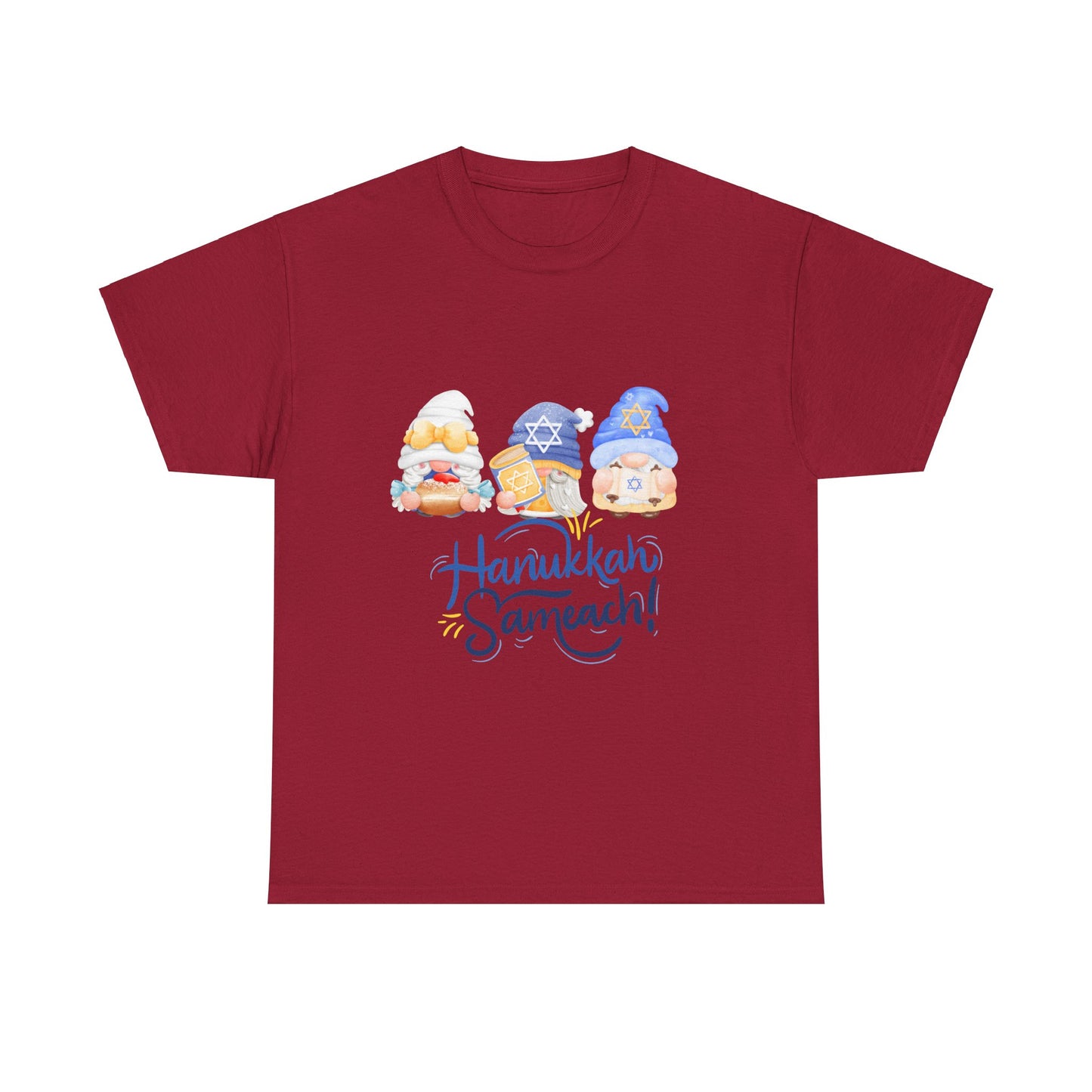 Hanukkah Gnomes Unisex Heavy Cotton Tee