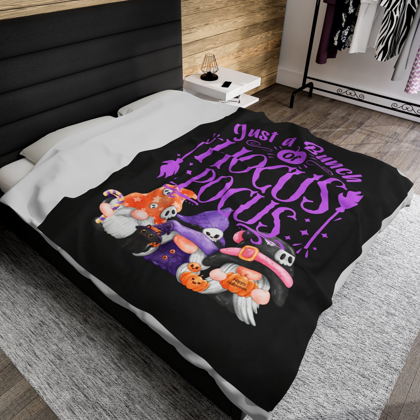 Hocus Pocus Velveteen Plush Blanket