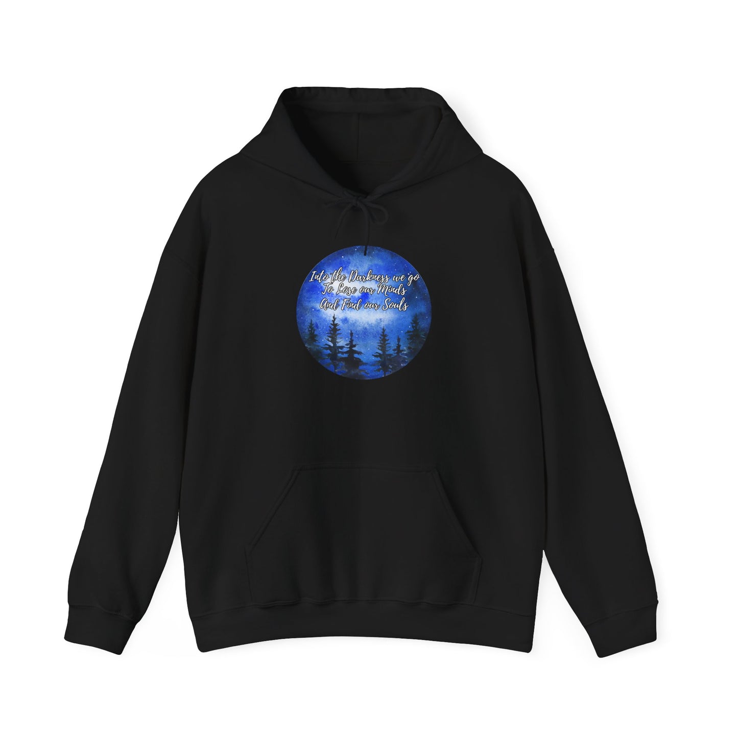 Into Darkness Unisex Heavy Blend™ Hooded Sweatshirt