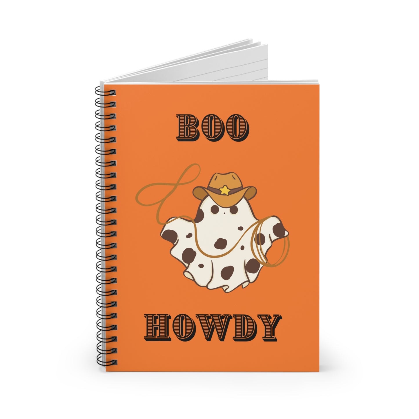 Boo Howdy Spiral Notebook - Ruled Line