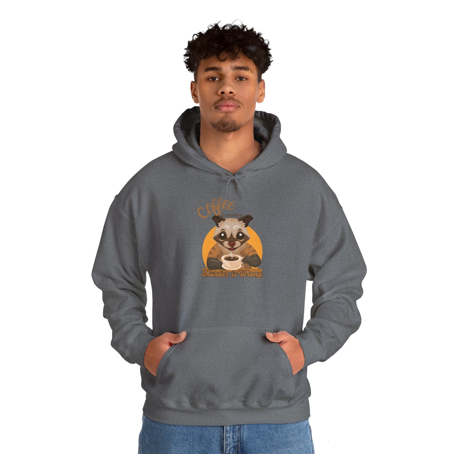 Coffee Unisex Heavy Blend™ Hooded Sweatshirt