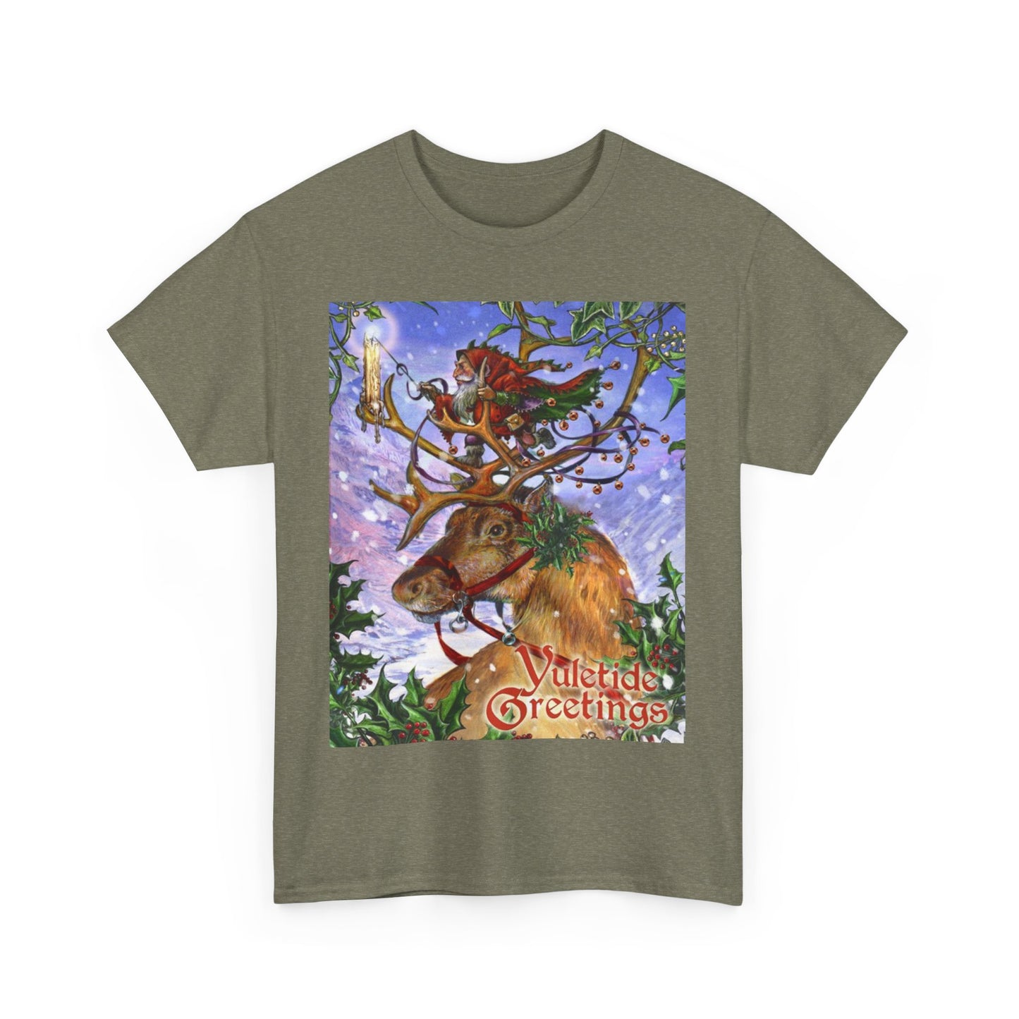 Yuletide Greetings Unisex Heavy Cotton Tee