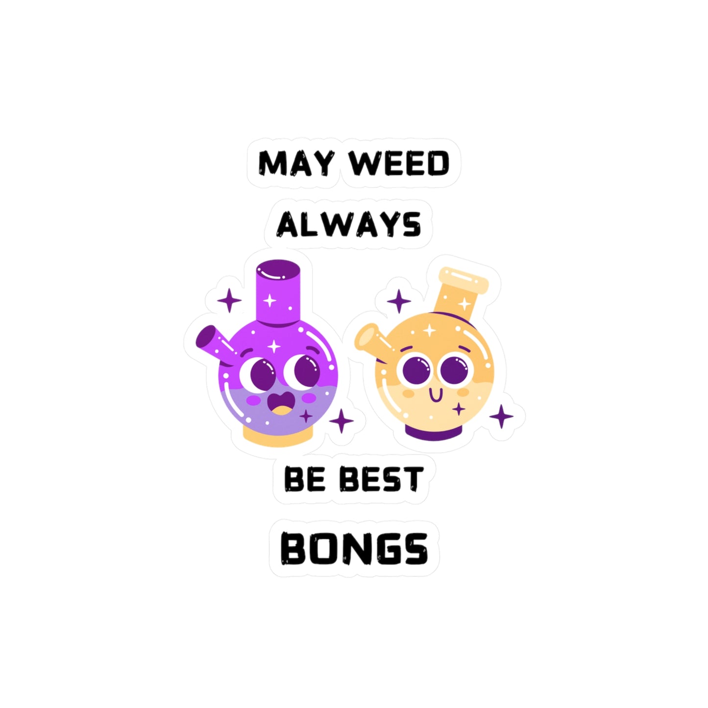 May Weed Kiss-Cut Vinyl Decals