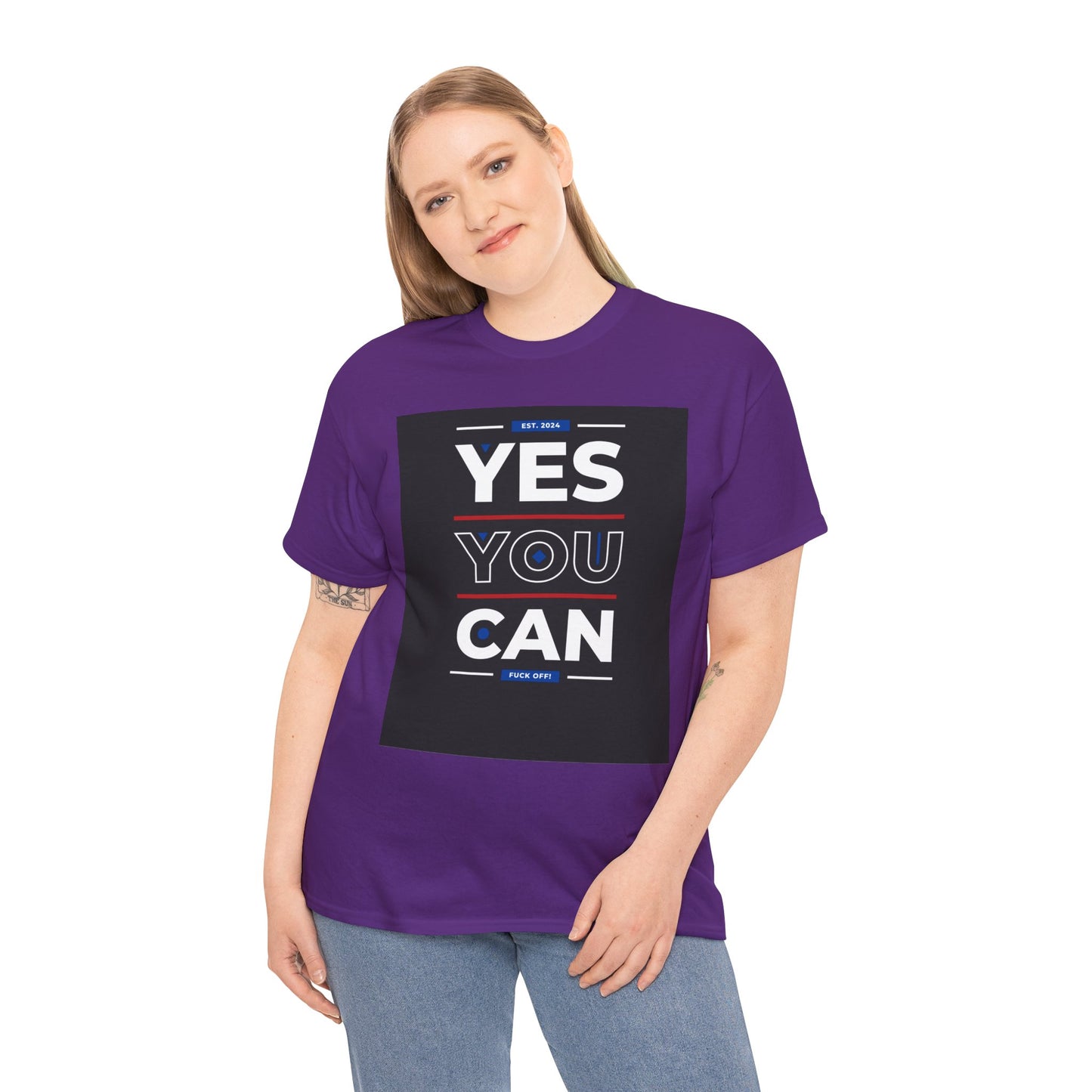 Yes You Can Unisex Heavy Cotton Tee