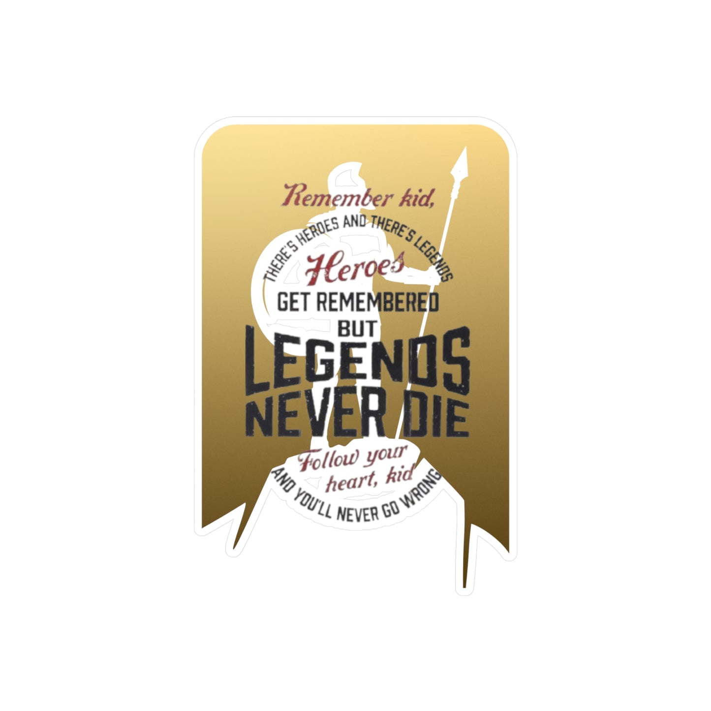 Legend Kiss-Cut Vinyl Decals