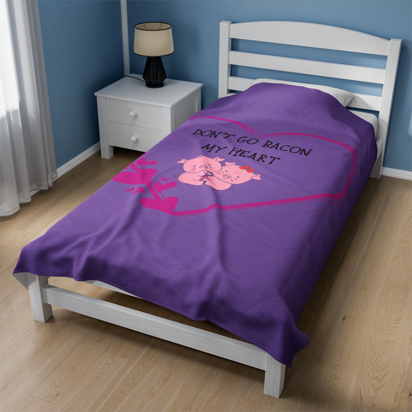 Don't go Velveteen Plush Blanket