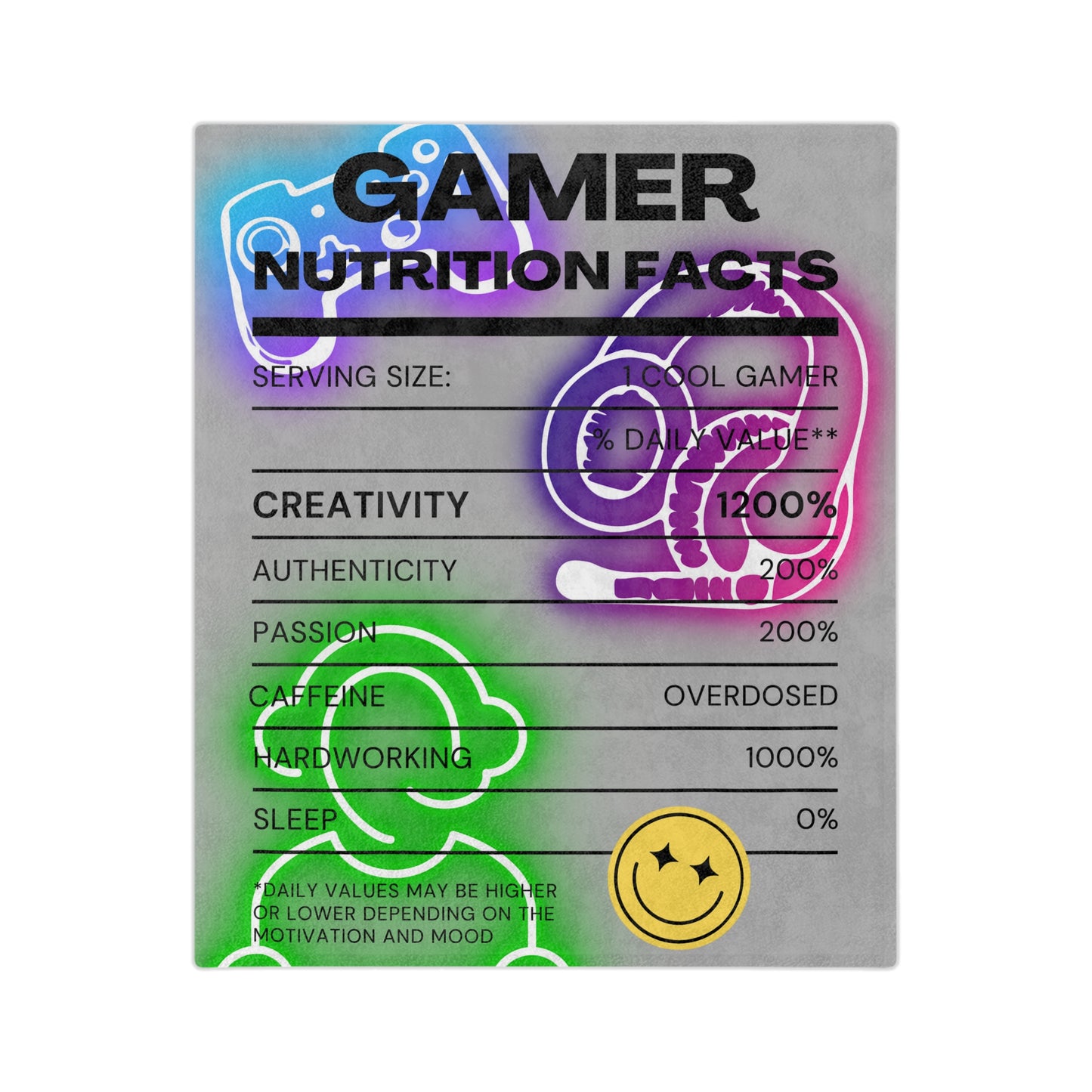 Gamer Velveteen Microfiber Blanket